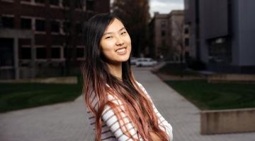 During the Independent Activities Period in 2018, senior Michelle Xu worked with the volunteer group Cross Cultural Solutions at the Ritsona refugee camp in Greece, through the Priscilla King Gray Public Service Center. “I may not make a caree...