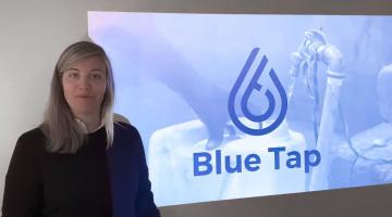 Francesca O’Hanlon of Blue Tap delivered a pitch at the Water Innovation Prize on April 22. Her team won first place with a novel water chlorinating system that makes clean water affordable and accessible for users without existing access t...
