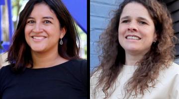 Left to right: MIT associate professors Eden Medina of science, technology, and society and Sarah Williams of technology and urban planning. Medina is particularly well-versed in the social, historical, and ethical aspects of computing, and William...